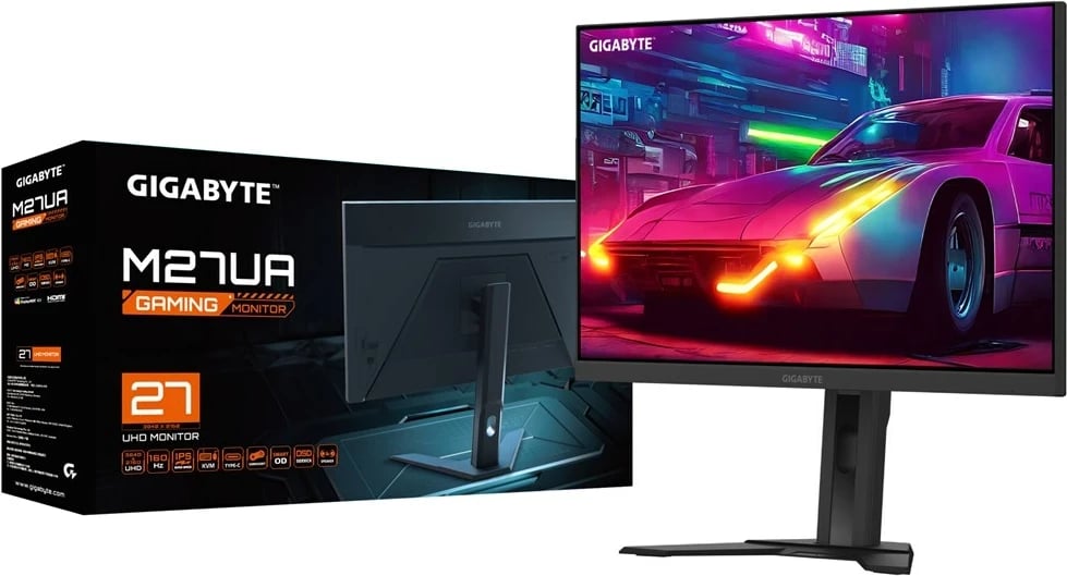 Monitor gaming Gigabyte M27UA 27", 4K UHD, 160Hz, 1ms, FreeSync Premium, HDR, i zi