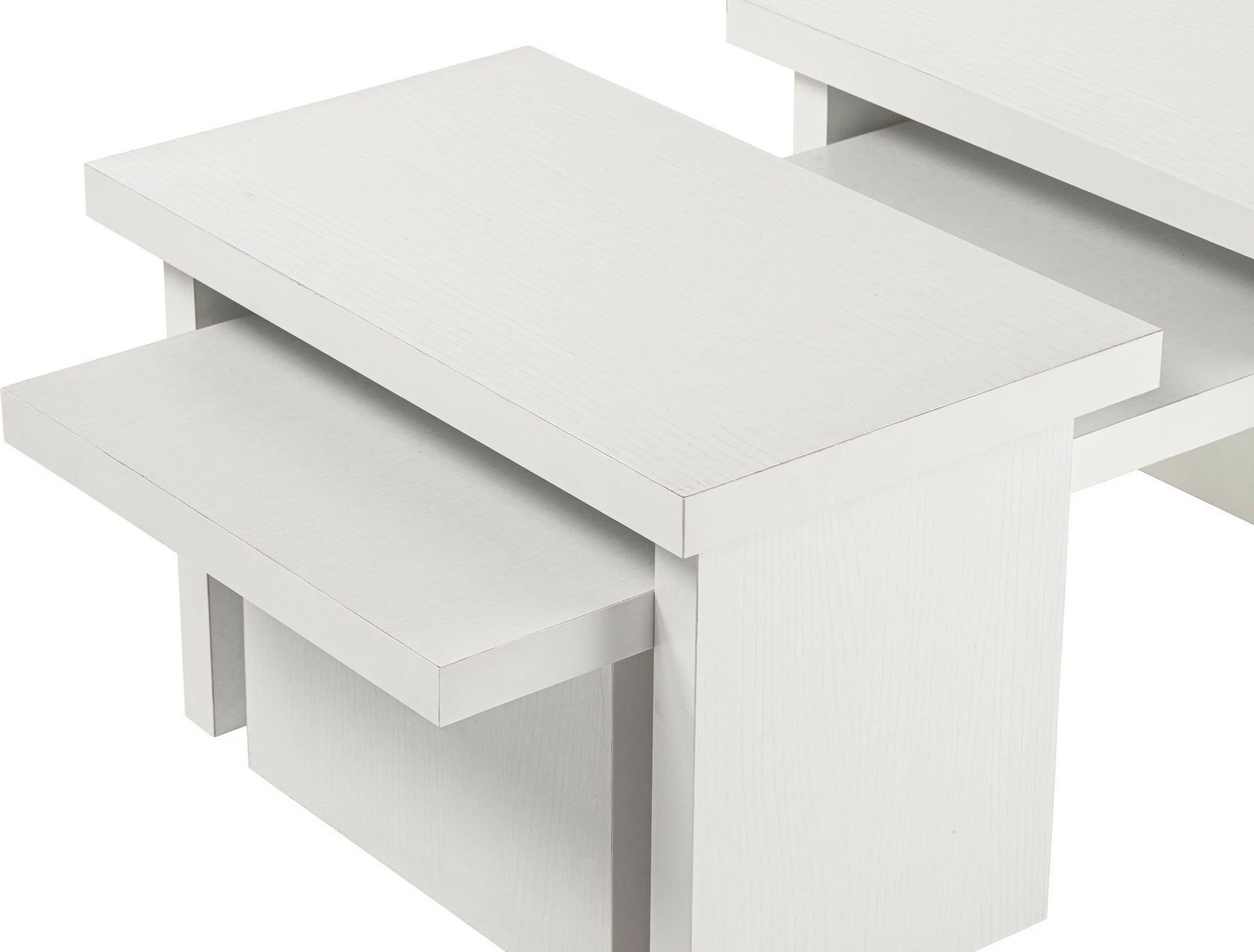 Set tavolinash kafeje Nordure, ngjyrë dru e bardhë, Sanctuary