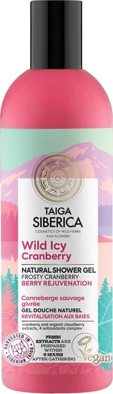 Xhel dushi për femra Natura Siberica Taiga Siberica boronicë e egër 270ml