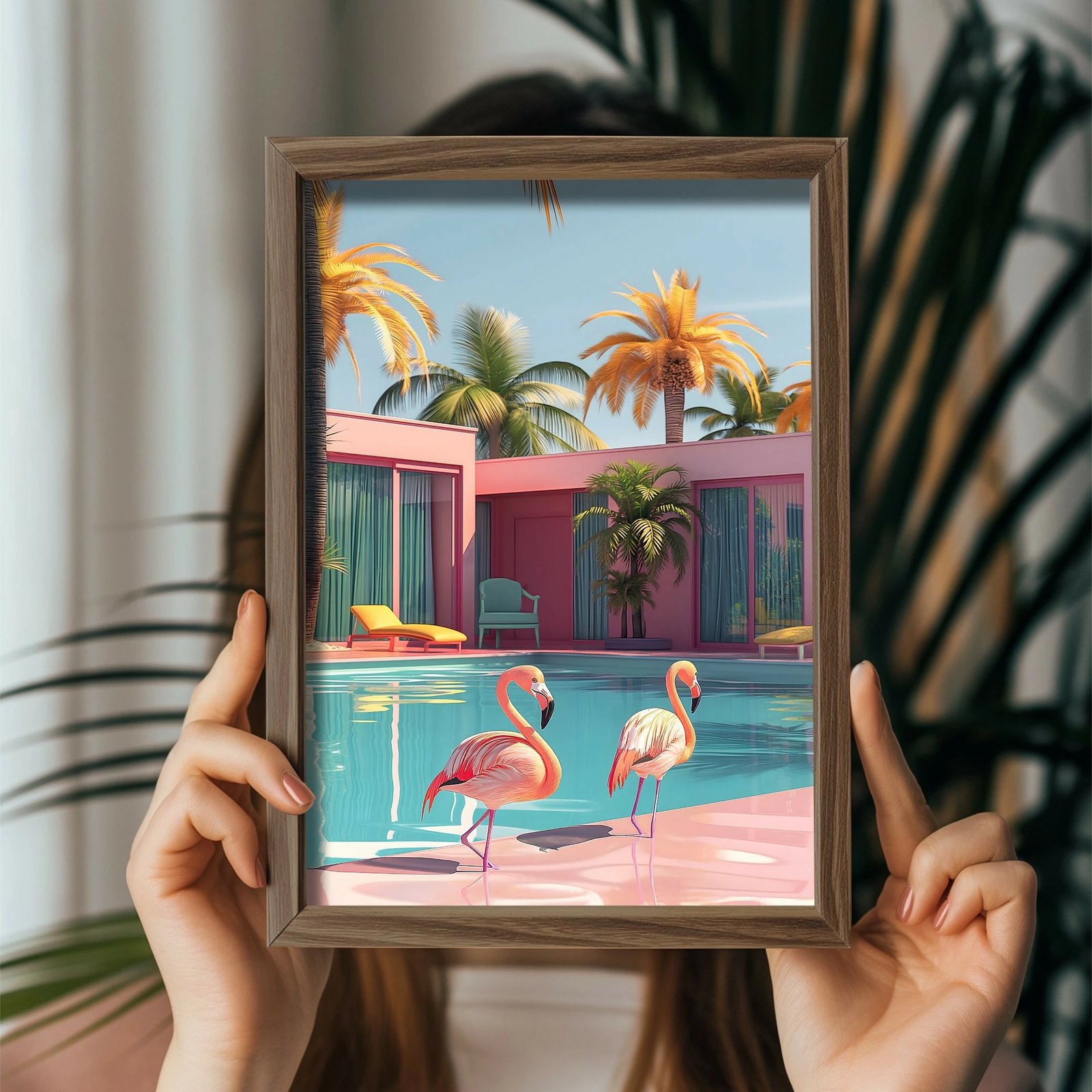 Pikturë dekorative me kornizë MDF, shumëngjyrëshe, Wallity GE093-L