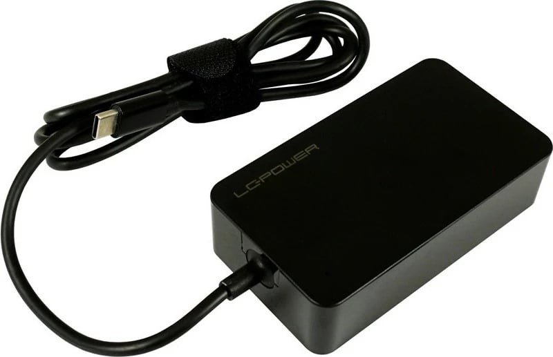 Adapter universal LC-Power LC-NB-PRO-45-C për laptop, 45W, USB-C, i zi