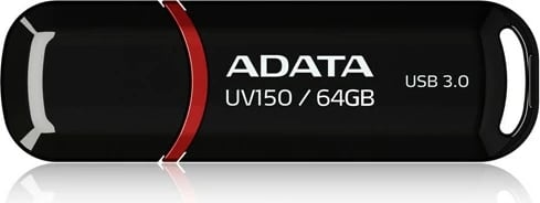 USB stick ADATA DashDrive UV150 64GB, e zezë
