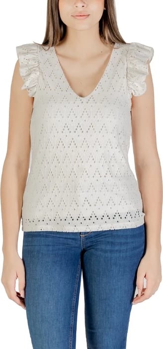 Bluzë Vila Clothes femra beige