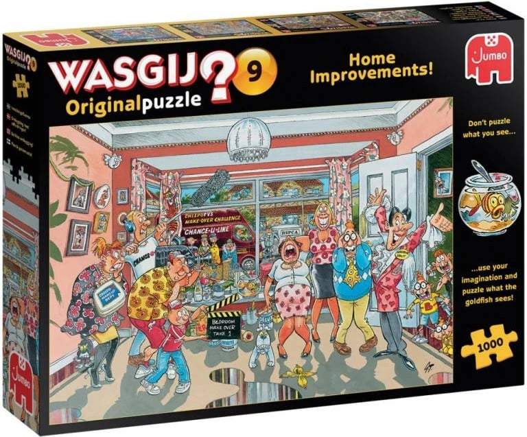Puzzle, Jumbo, Wasgij Original 9 Home Improvements, 1000 copa