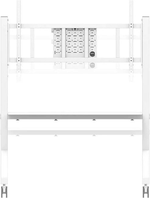 Stendë/karrocë mobile TV/monitor Neomounts MOVE Go XL FL50-575WH1, për 65-110", 125 kg, rregullim lartësie, rafte pajisjesh, e bardhë