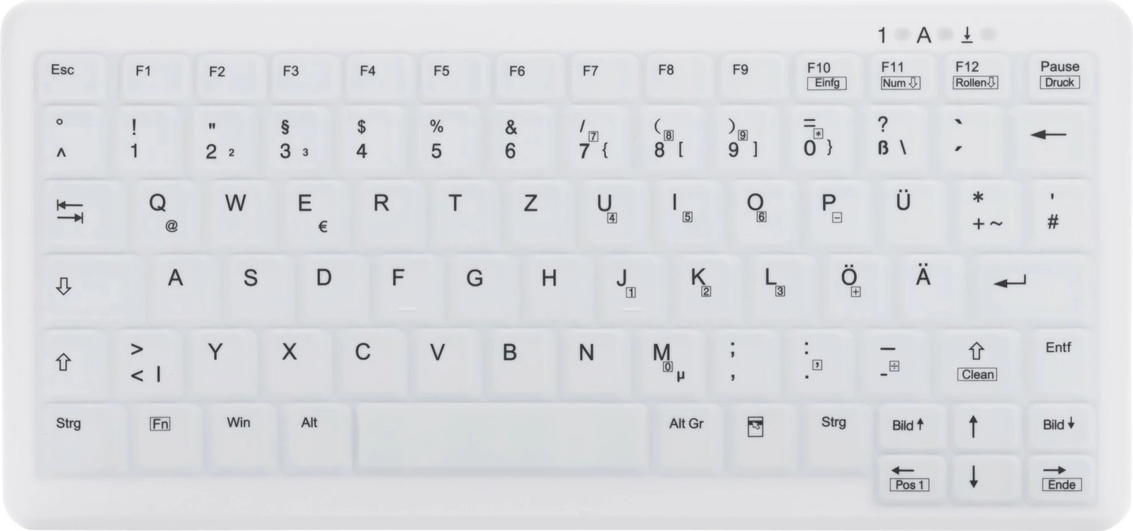 Tastierë Cherry AK-C4110, Wireless, RF Wireless, QWERTZ, Bardhë