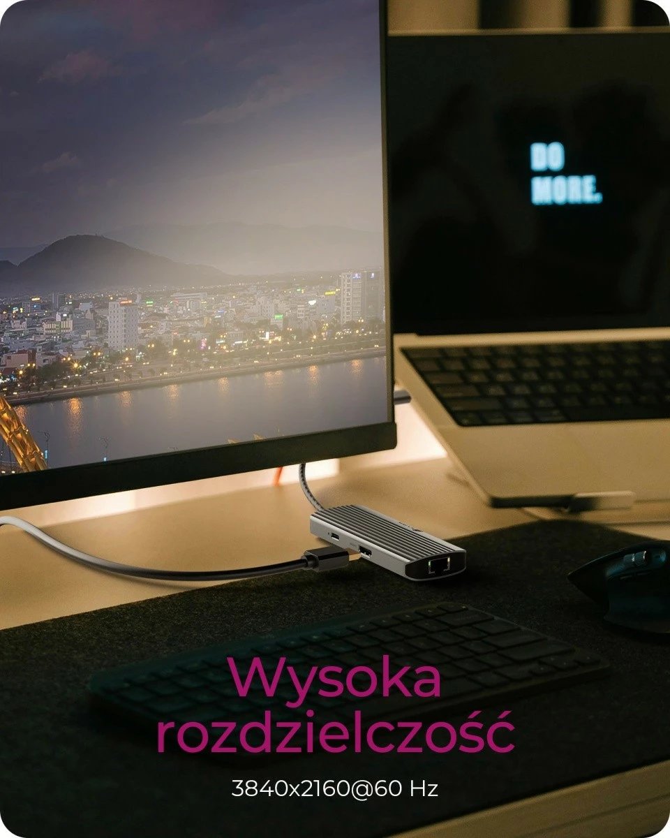 Kasë dokimi IcyBox IB-DK4034a-CPD 6-në-1, HDMI, USB, PD, LAN, antracit