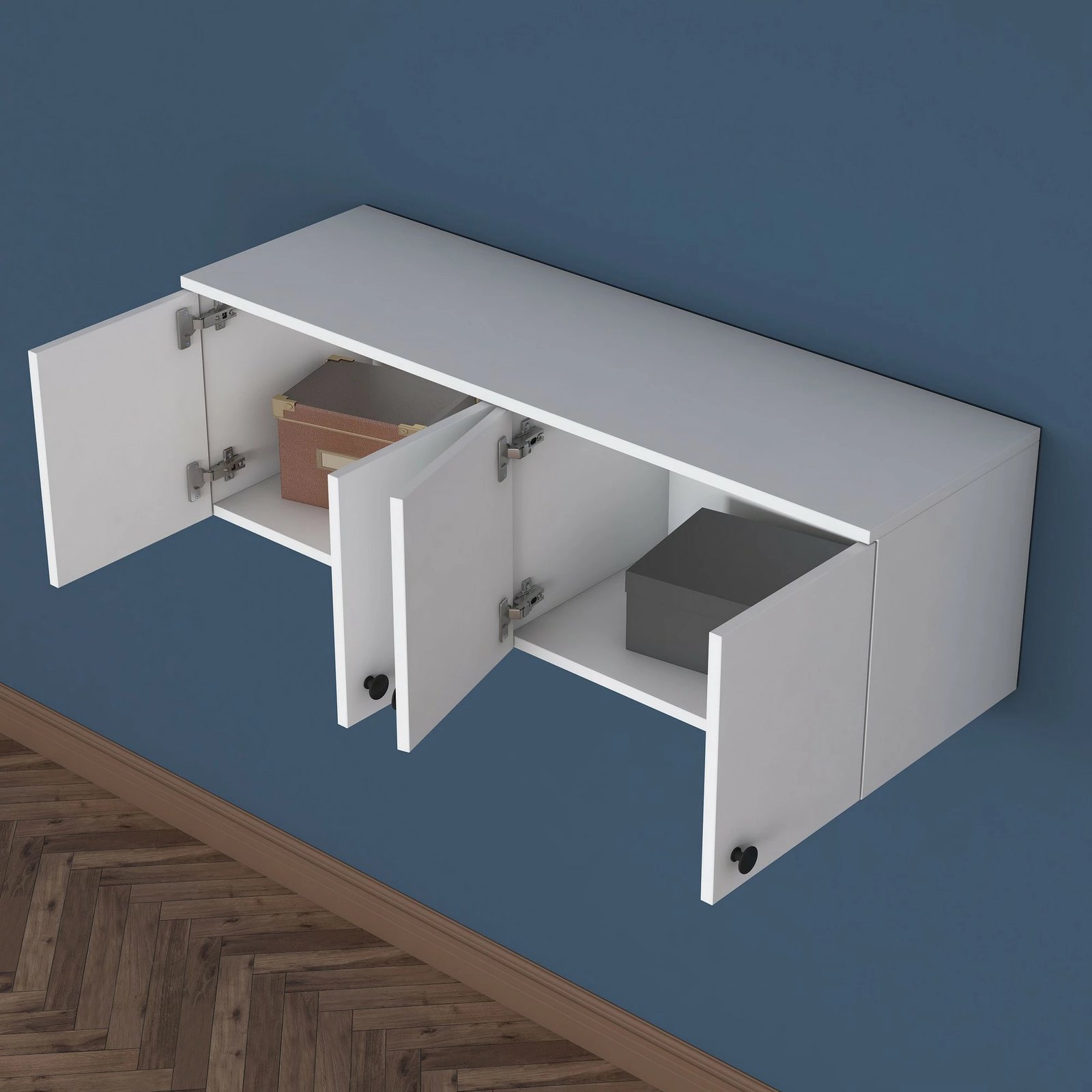 Dollap muri Skye Decor, i bardhë, EA143 - 3820