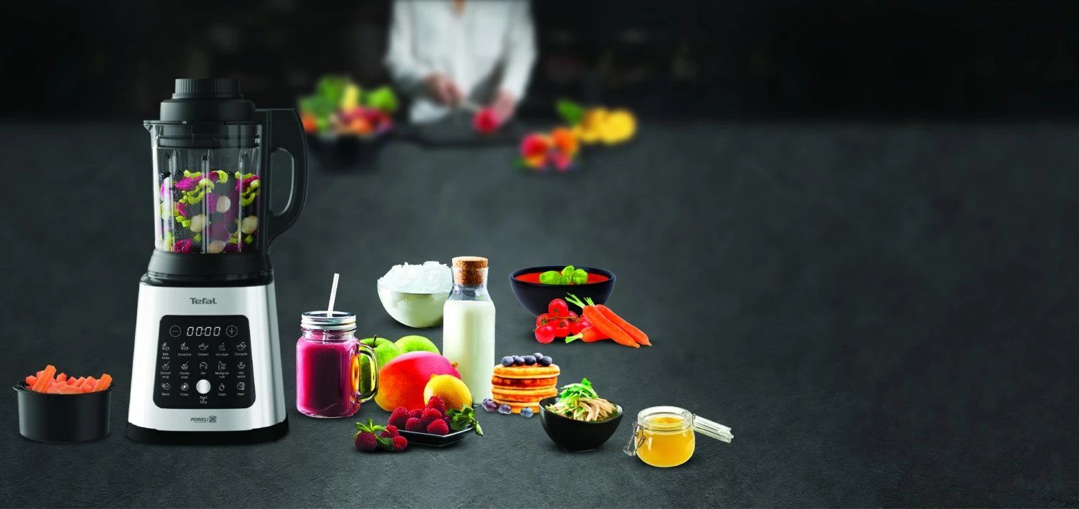 Blender tavoline Tefal Perfectmix Cook BL83SD, 1.75 L, 1400 W, zi/inox