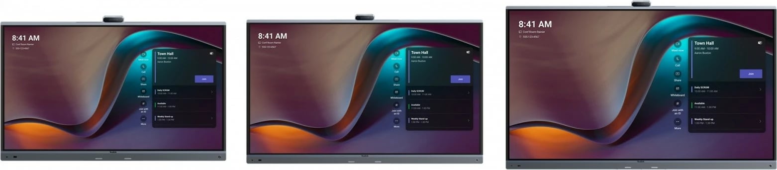 Monitor interaktiv, Yealink MeetingBoard MB65Pro-A02 65" 4K UHD, prekje, kamerë 4K, mikrofonë 16, Bluetooth, e zezë, set me 4 stilolapsa