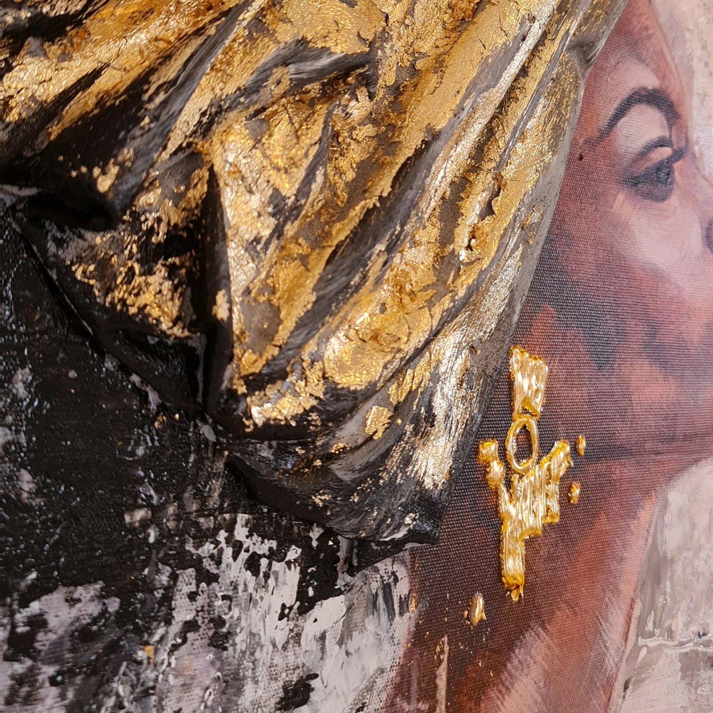 Pikturë dekorative me vaj, Wallity, OPL340522 - 100100, shumëngjyrëshe, 100x100cm