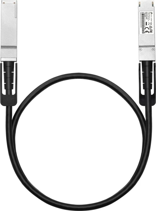 Kabllo Twinax TP-Link Omada SM9220-1M, 1 m, QSFP28, e zezë