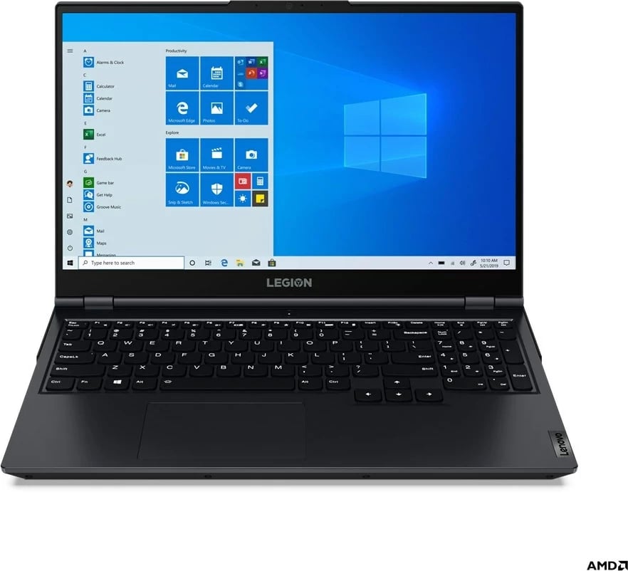 Laptop Lenovo Legion 5 AMD Ryzen™ 7 5800H, 15.6 inch, Full HD, 16 GB RAM, 512 GB SSD, AMD Radeon RX 6600M, Black