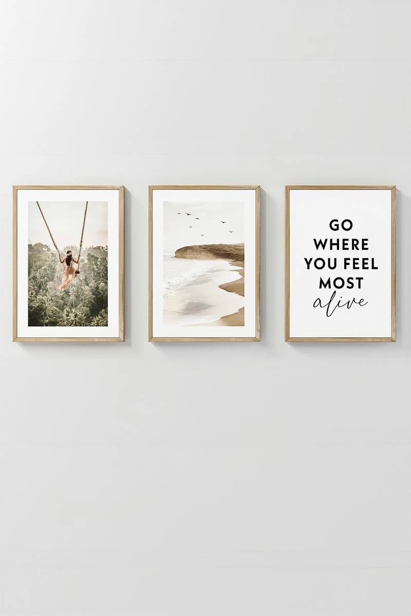 Pikturë dekorative me kornizë (3 copë), Wallity, Artcerceve19