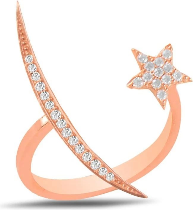 Unazë argjendi rozë gold Jumeon, SGTL11764BEYAZ