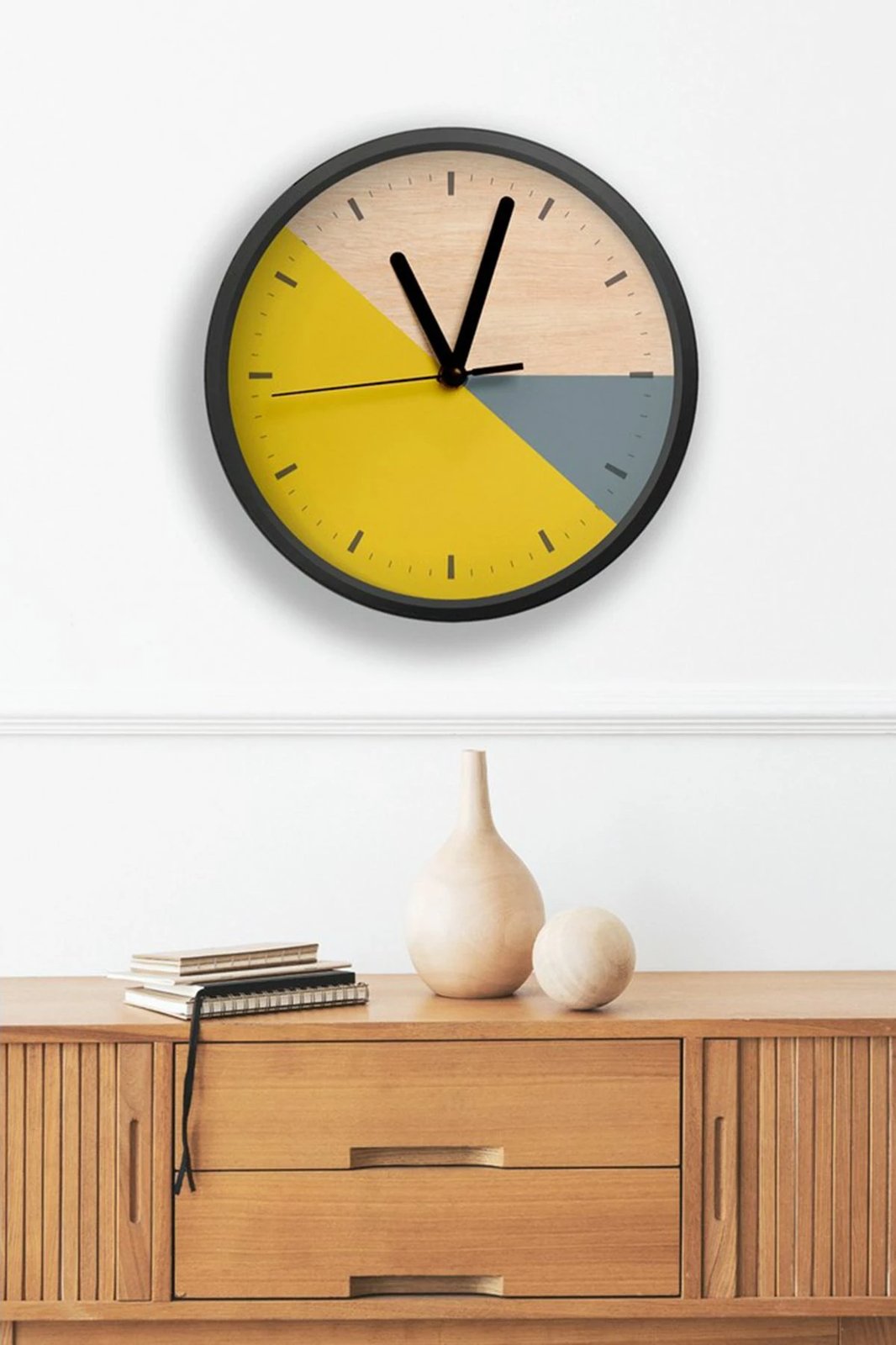 Orë dekorative MDF, shumëngjyrëshe, Wallity, Artavessa3Dclock2