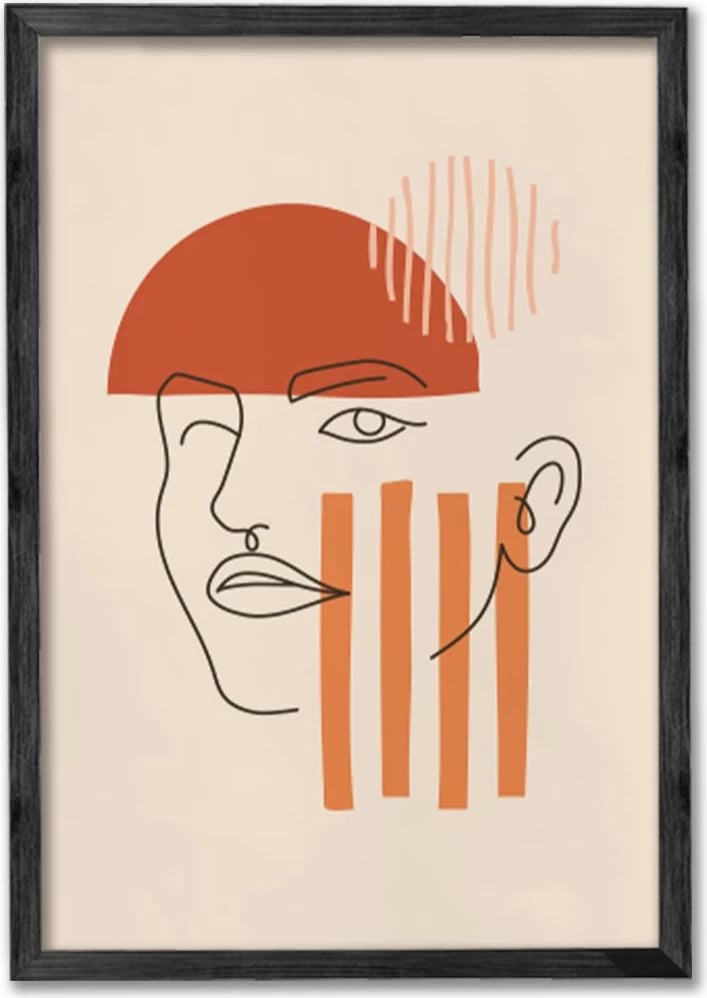 Pikturë dekorative me kornizë (3 copë), Wallity, Ersy3Syhcrv24