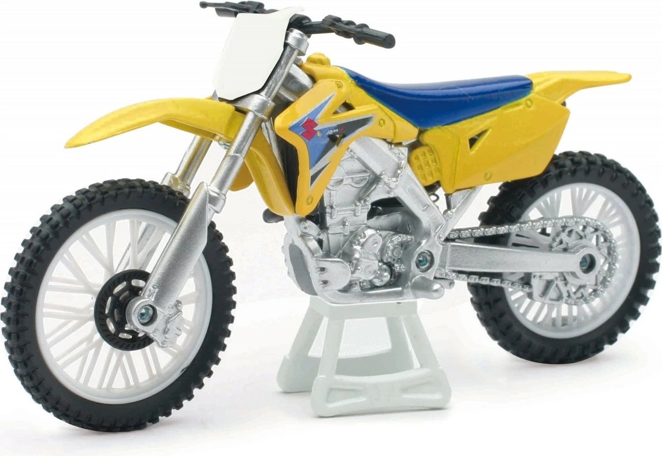 Lodër motor Suzuki RM-Z450 Daffi 1:18, Metal/Plastikë, Verdhe/Blertë