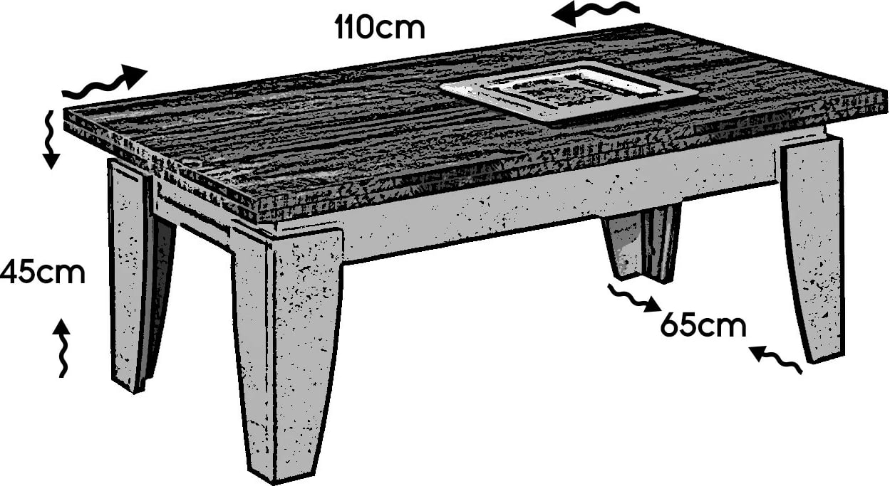 Tavolinë kafeje Hanah Home, Lusso, ngjyrë bezhë