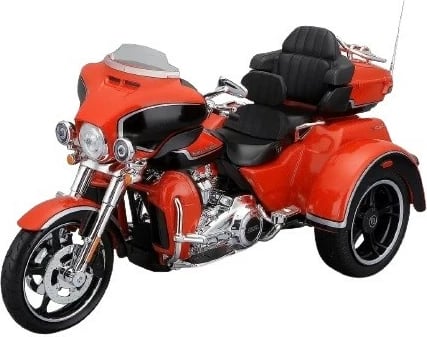 Model metalik Maisto HD 2021 CVO Tri Glide 1:12, portokalli
