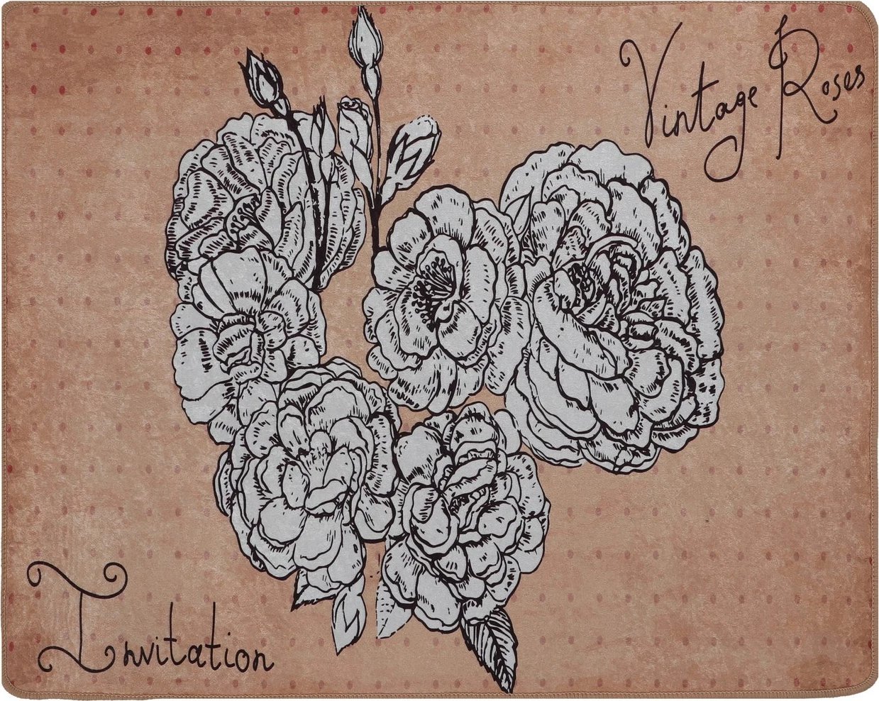 Tapet për banjo Mijölnir, Vintage Roses, 80x100cm