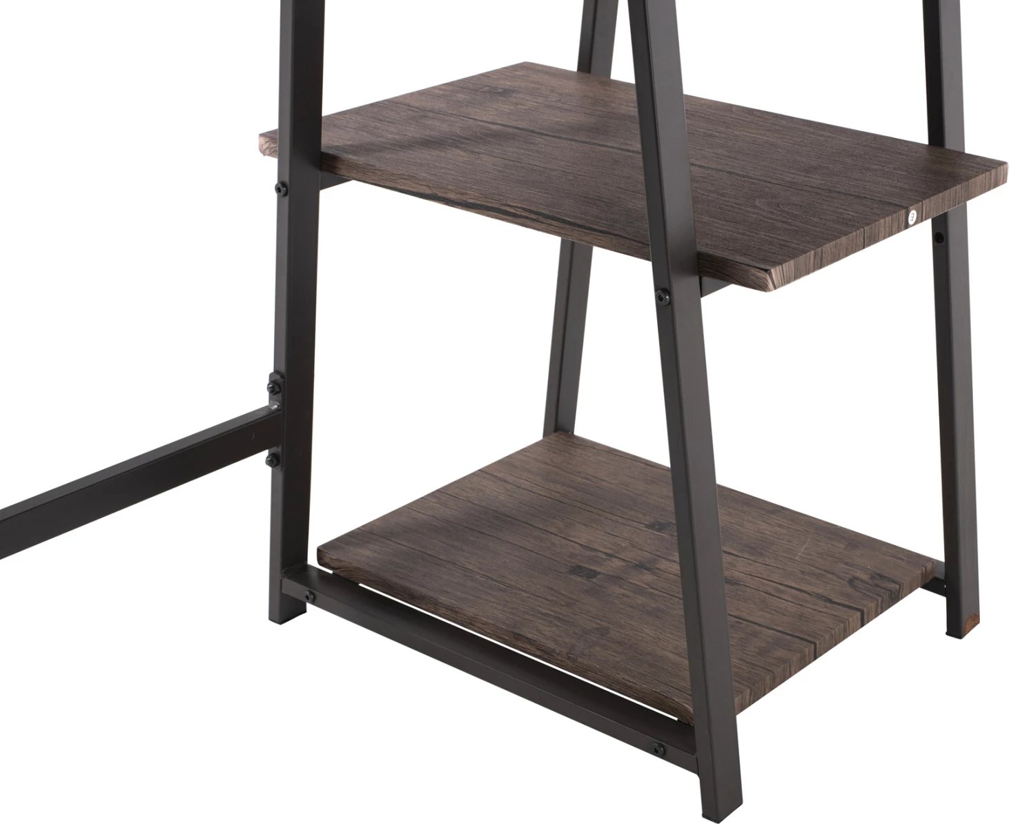 Tavolinë zyre FH9315, metalike, 120Χ50Χ73,5Hcm, e zezë/ e kaftë
