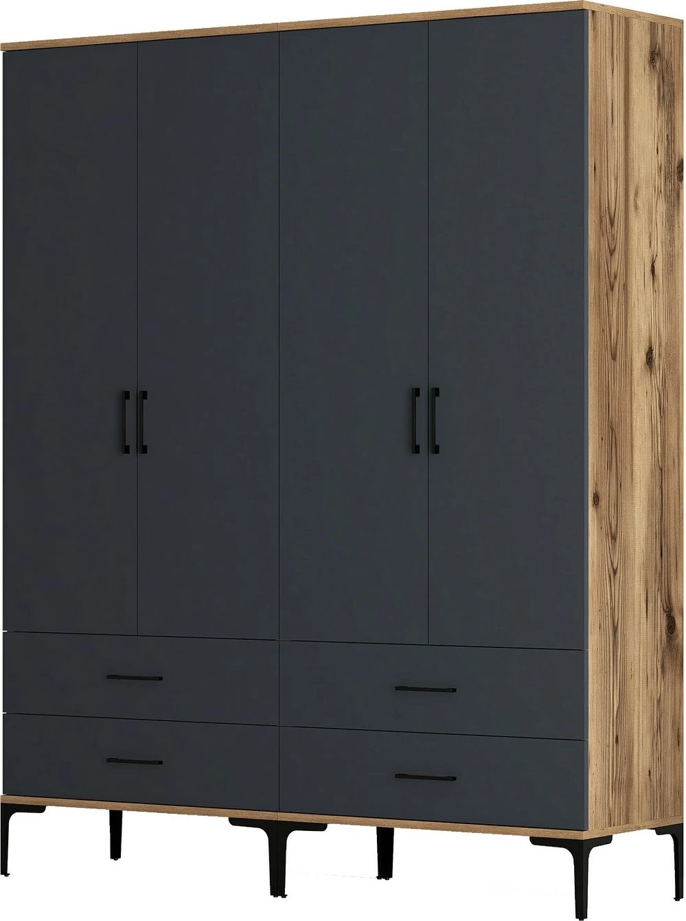 Dollap Skye Decor, ngjyrë arre dhe antracit, Kumsal TT