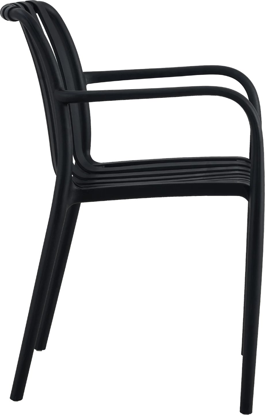 Karrige me krahë polipropileni TIPPY FH5940.02 e zezë 55x55x81Hcm