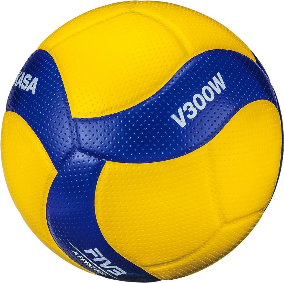 Top volejbolli Mikasa V300W, për brenda, Ngjyrë e verdhë