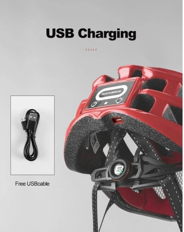 Helmetë biçiklete Rockbros, e kuqe