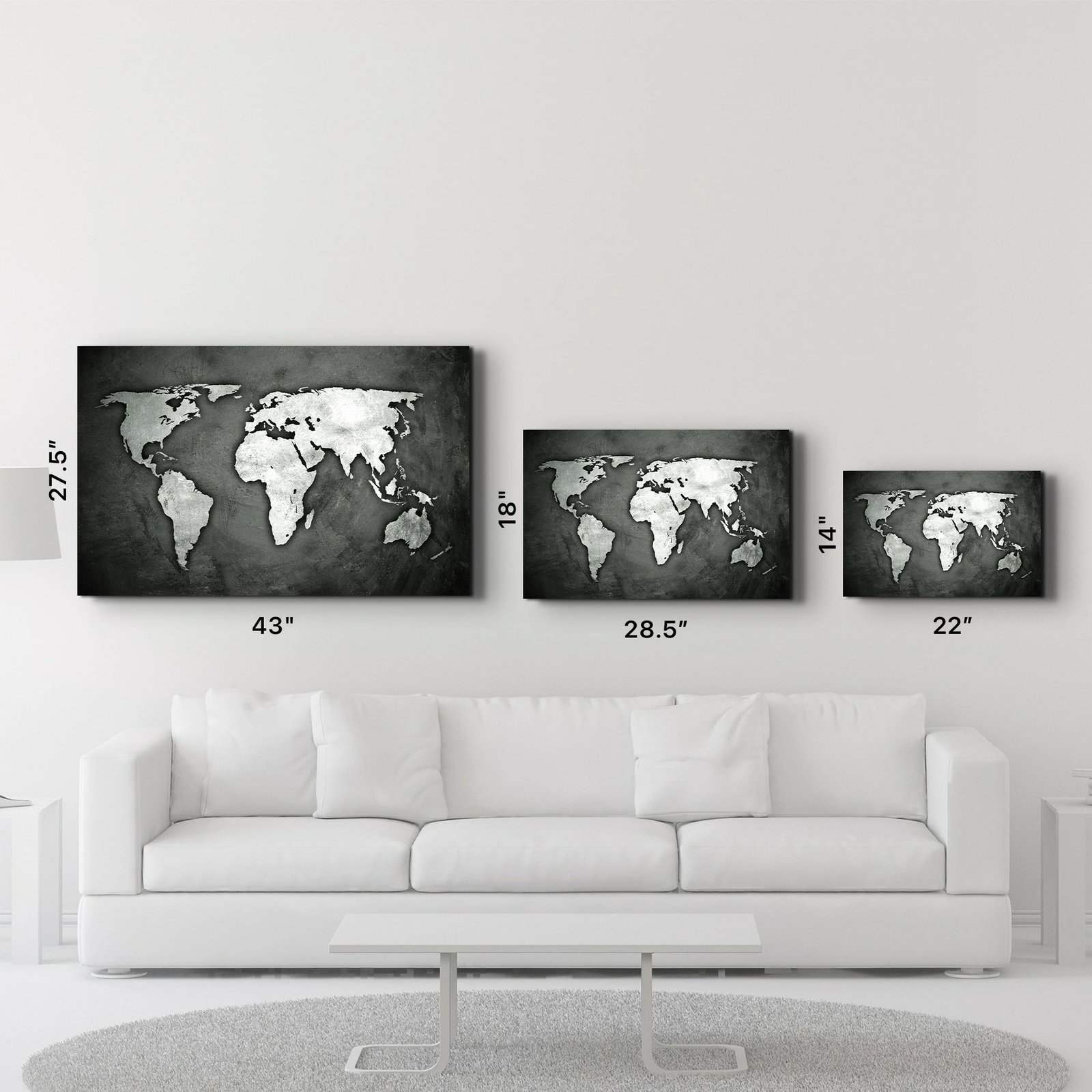 Pikturë dekorative prej xhami të temperuar, Wallity CAM-3015, 46x72cm