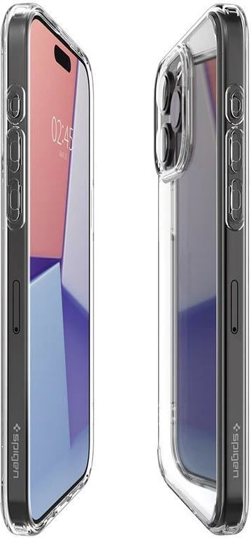 Mbështjellës Spigen Crystal Hybrid për iPhone 15 Pro Max, Transparent
