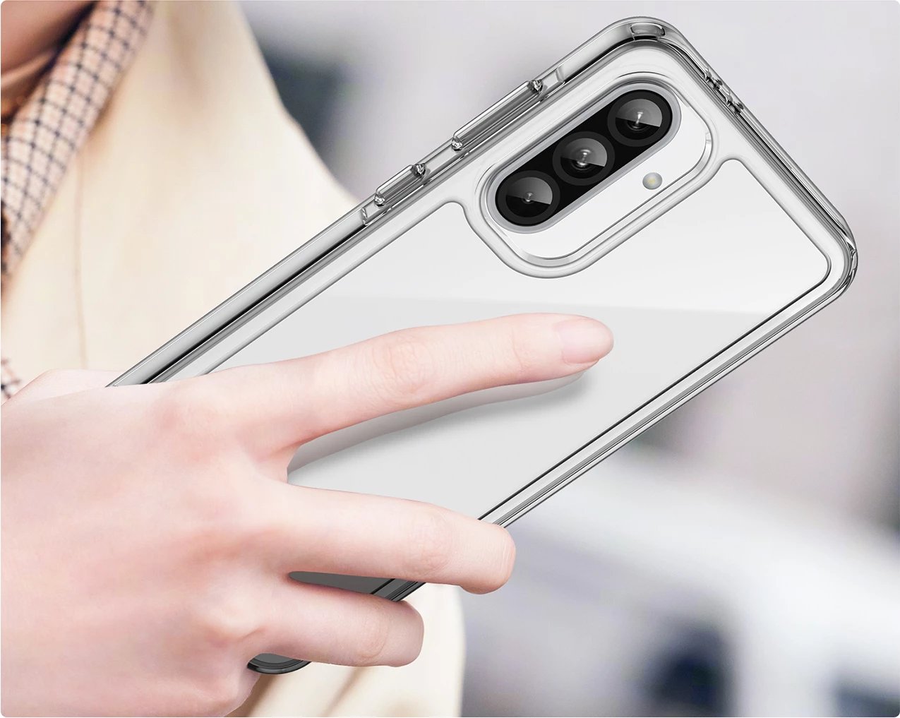 Mbështjellës Hurtel Outer Space Case për Samsung Galaxy A56, Transparent