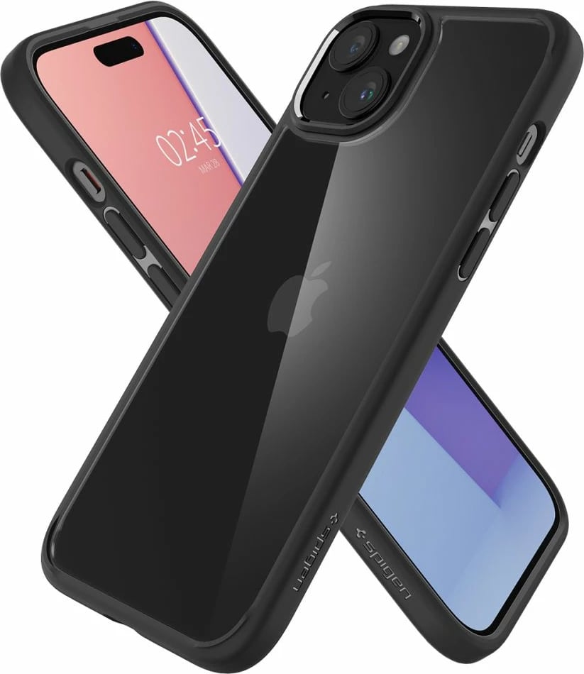 Mbështjellës Spigen Ultra Hybrid për iPhone 15 Plus, Matte Black