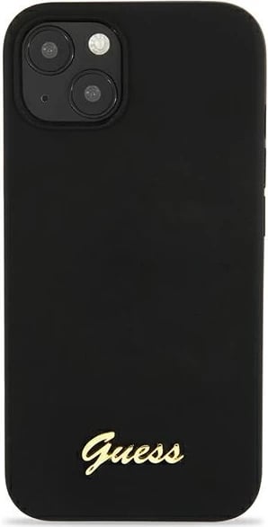 Mbështjellës Guess GUHMP13MLSLMGBK për iPhone 13 6.1", silikon, MagSafe, zi