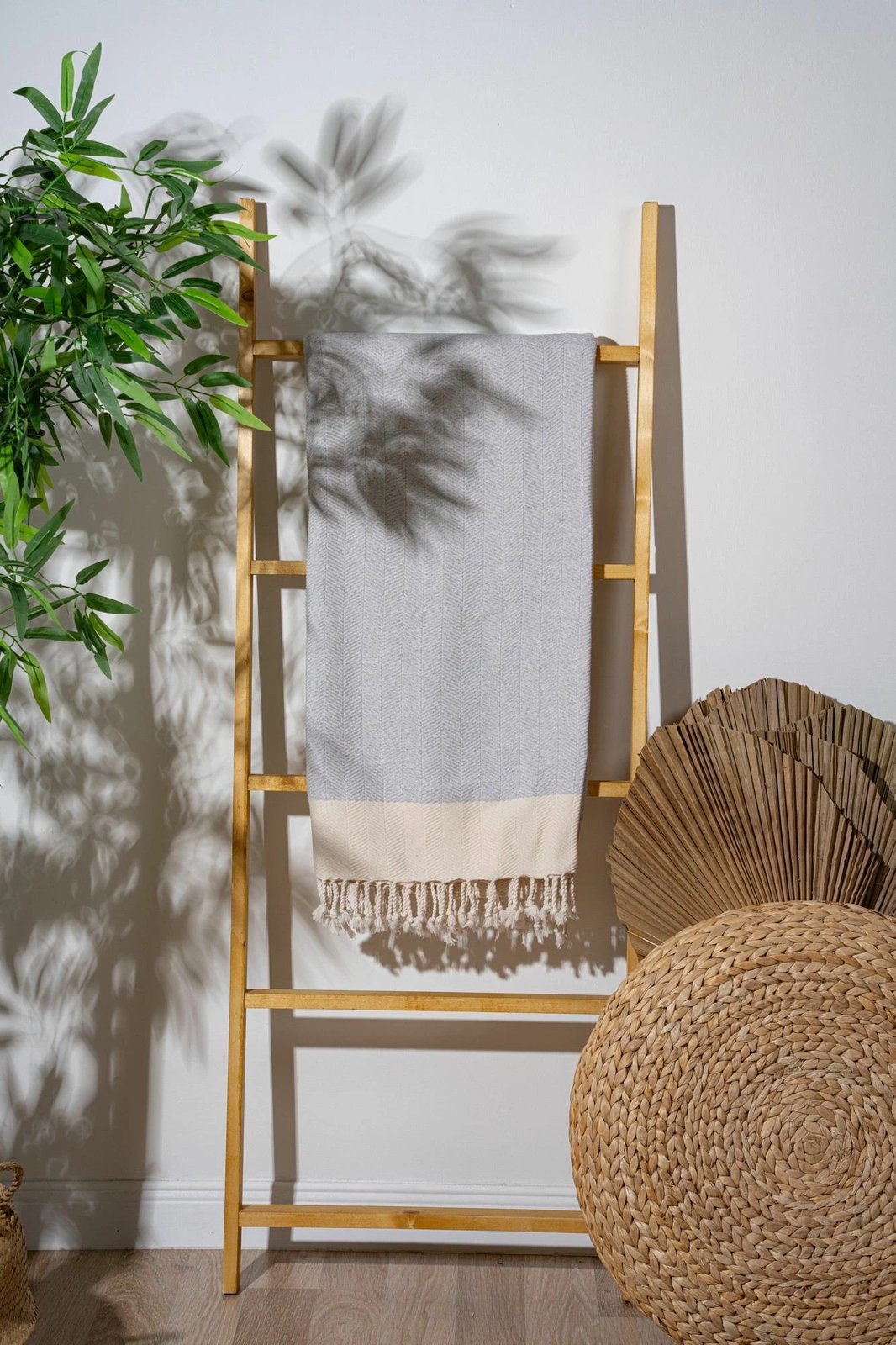 Peshqir plazhi Fouta, ngjyrë gri, Mijölnir, 90x180cm