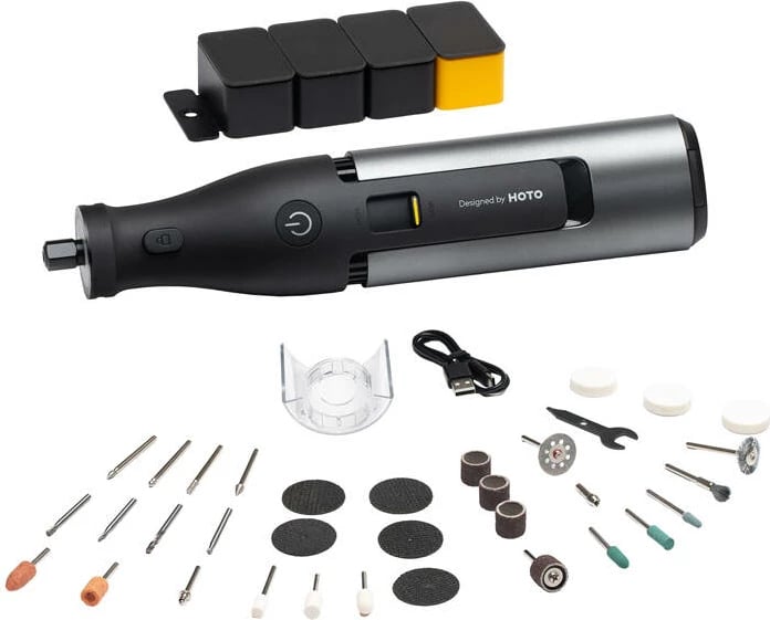 Set mjet multifunksional preciz HOTO QWLDM002, 12V, 36 pjesë, 35000RPM