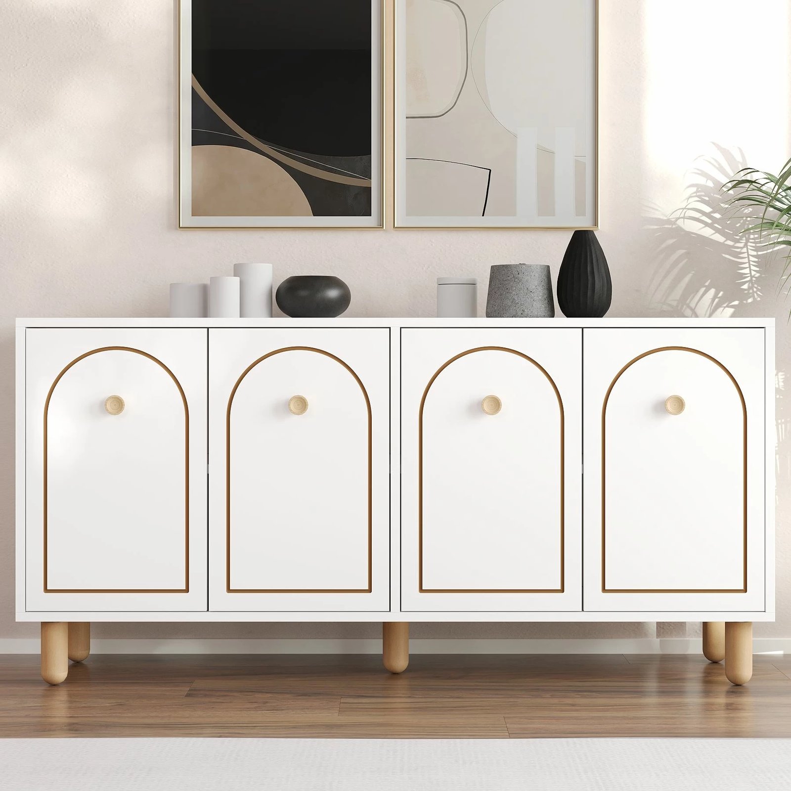 Konsol Skye Decor, e bardhë, Mıdmod