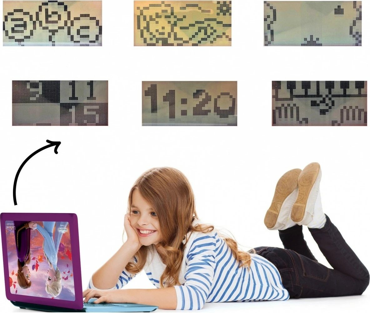 Laptop edukativ Lexibook Disney Frozen, 124 aktivitete, dygjuhësh PL/ENG, për vajza, Azur/Vjollcë