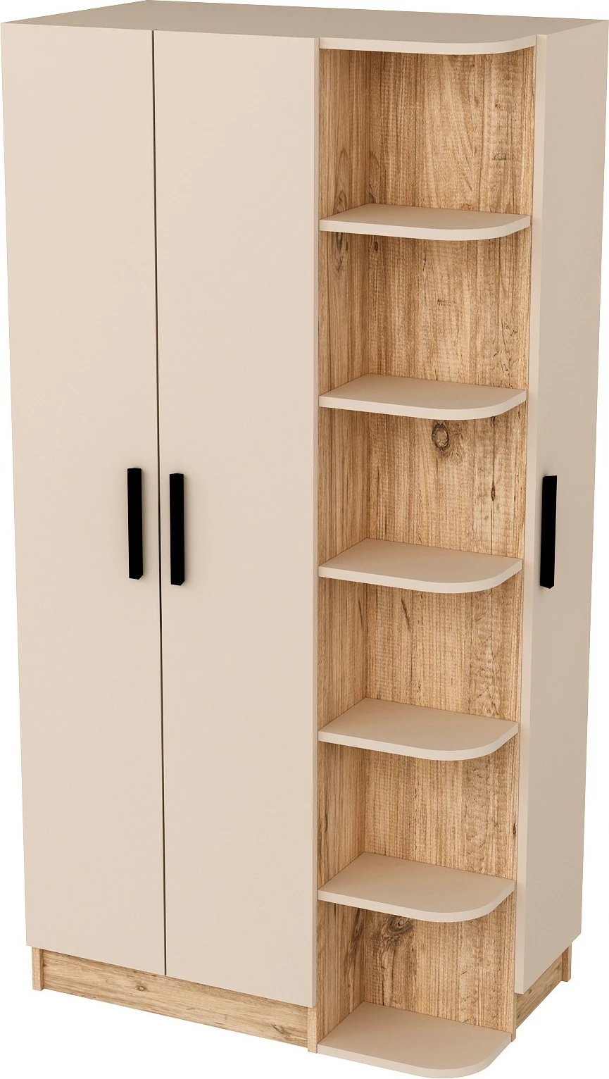 Dollap Skye Decor, ngjyrë Atlantic Pine dhe bezhë