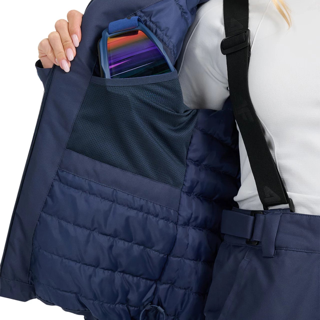 Jakne skijimi për femra 4F, navy