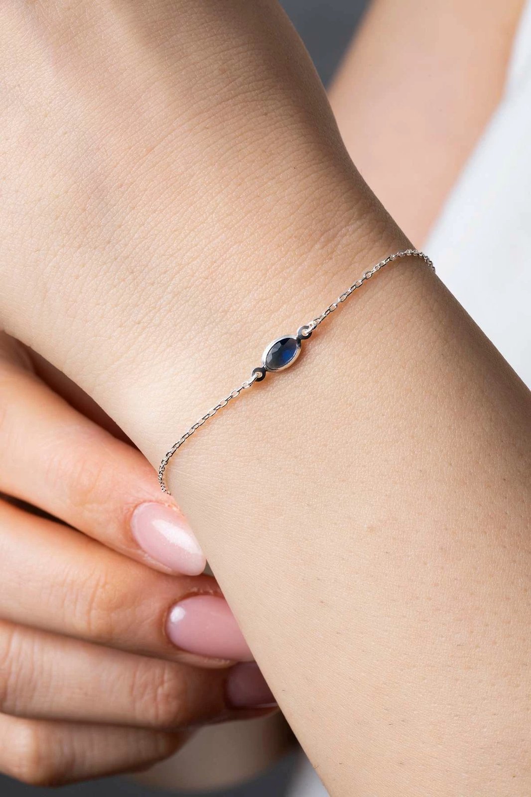 Byzylyk argjendi Jumeon, ngjyrë kaltër e errët, TFNY65227