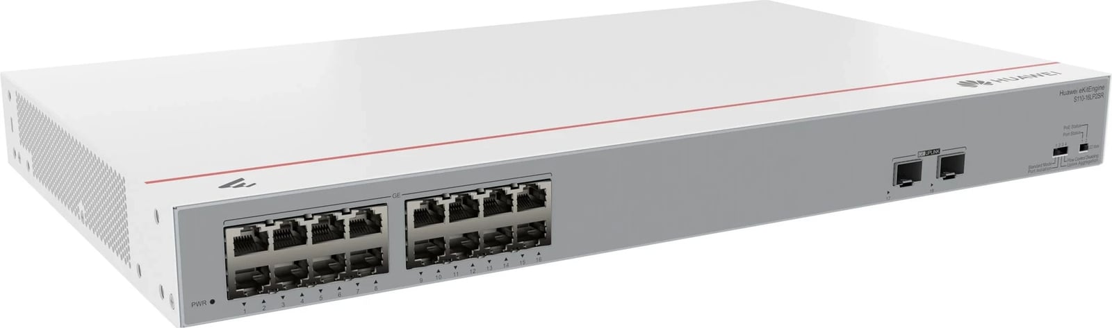 Switch Huawei eKit S110-16LP2SR, L2 Gigabit Ethernet, PoE, Gri