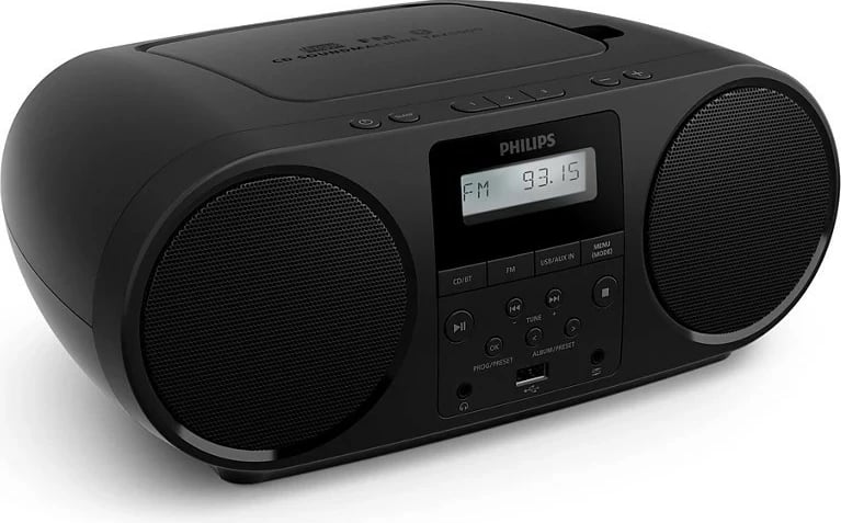 Boombox CD Philips TAZ5000/10 Bluetooth 5.4 FM USB AUX MP3 4W i zi