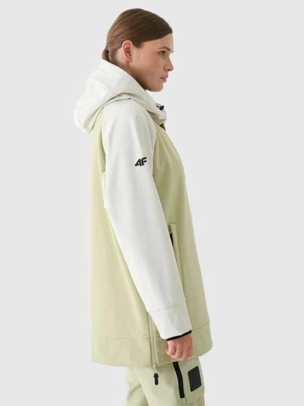 Jakne snowboardi për femra 4f, e zezë