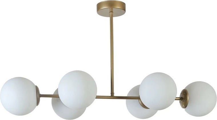 Llambë tavani Opviq, Yeni Favori 6 llampa, ngjyrë ari dhe e bardhë, gotë