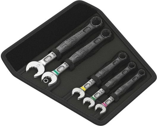 Set çelësa Wera Joker 6003, 5 copë, çelik inoksi, me kuti, zi