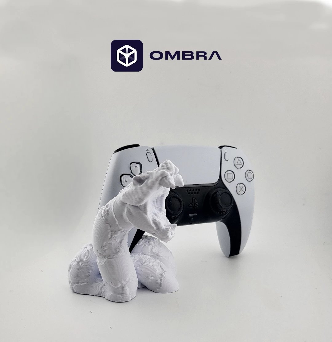 PS5 Controller Snake Stand, e bardhë