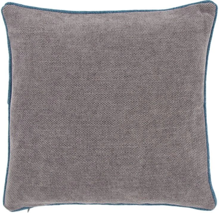 Jastëk dekorativ Gris, kadife, ngjyrë elefant, 45x45cm