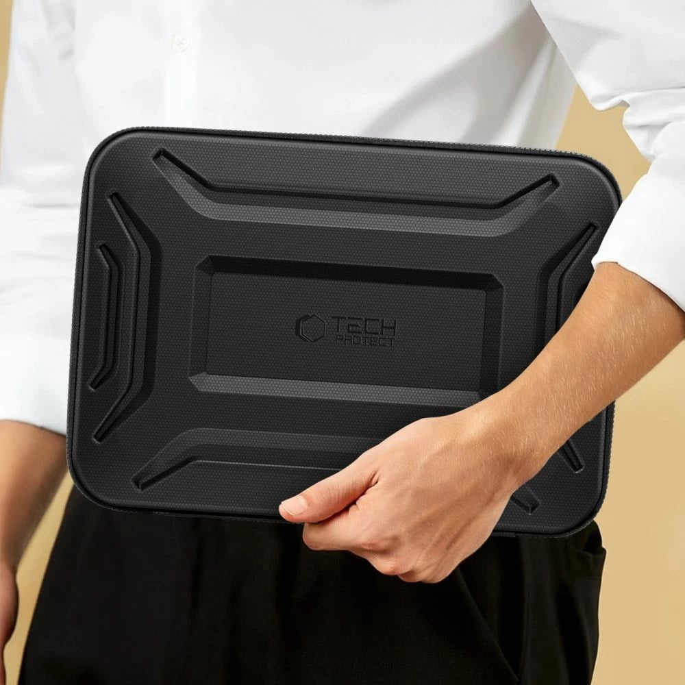 Kasë Tech-Protect Kevlar Pro për laptop 13-14", e zezë